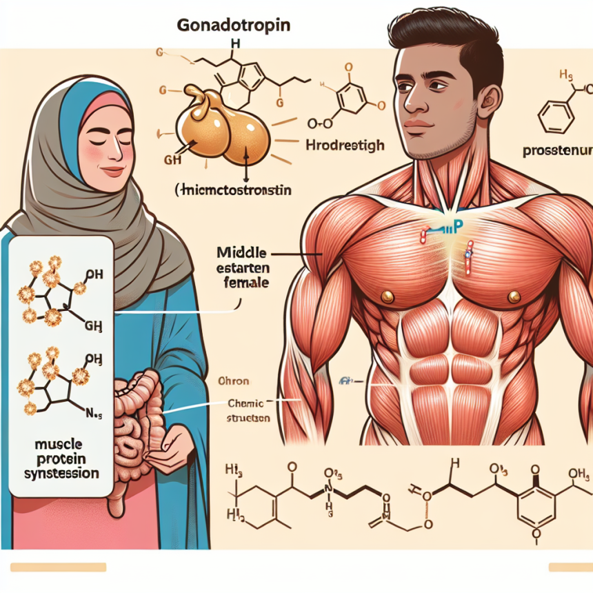 Effects of gonadotropin on muscle protein synthesis
