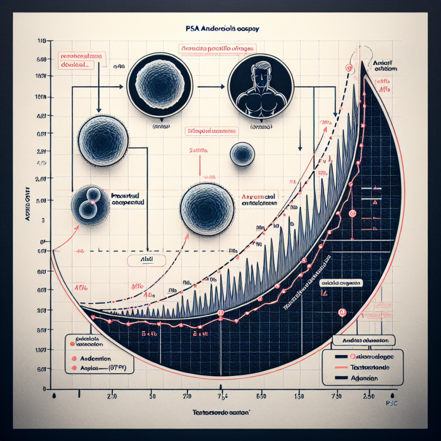 Psa levels and andriol in men